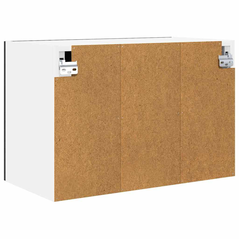 Produktbild för Hängande skåp 2 pcs Svart Ek 60 x 31 x 40 cm Konstruerat trä