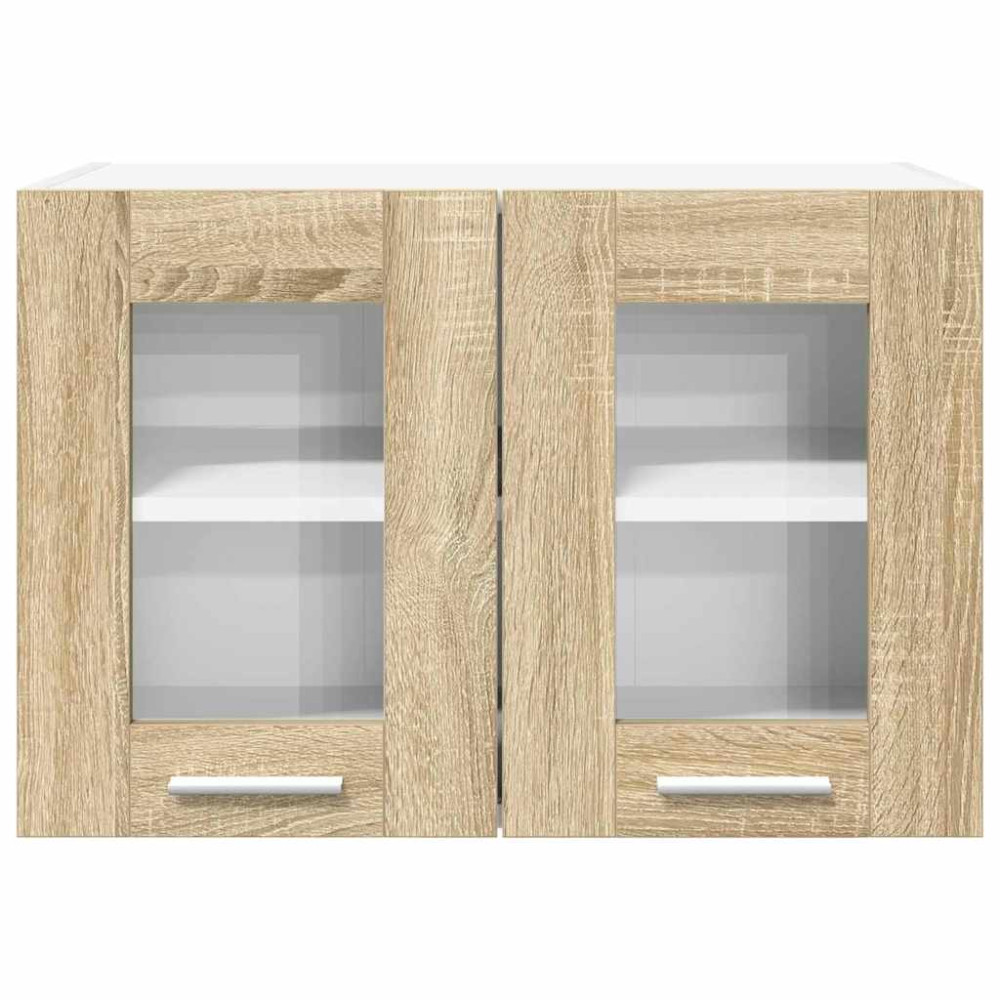 Produktbild för Hängande skåp 2 pcs Sonoma-ek 60 x 31 x 40 cm Konstruerat trä
