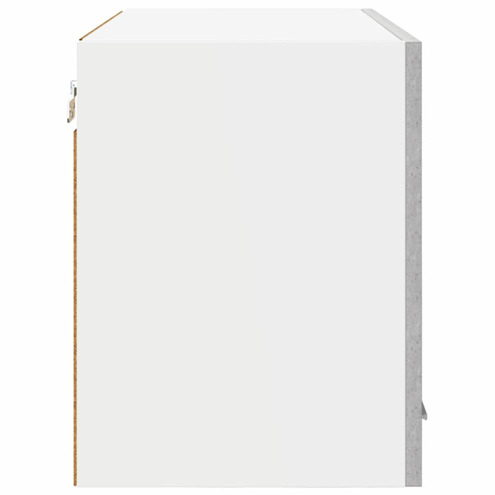 Produktbild för Hängande skåp 2 pcs Betonggrå 60 x 31 x 40 cm Konstruerat trä