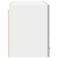Produktbild för Hängande skåp 2 pcs Betonggrå 60 x 31 x 40 cm Konstruerat trä
