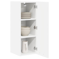 Produktbild för Hängande skåp 2 pcs Vit 30 x 31 x 80 cm Konstruerat trä