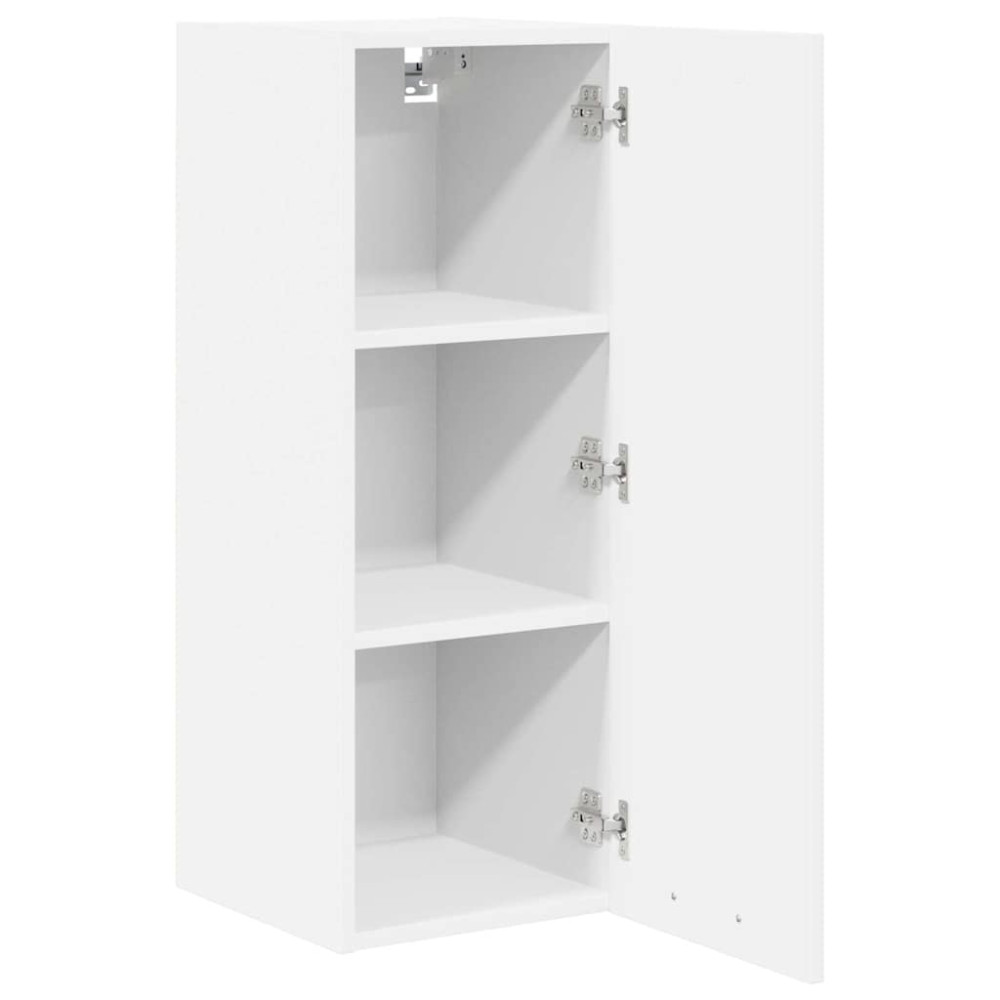 Produktbild för Hängande skåp 2 pcs Vit 30 x 31 x 80 cm Konstruerat trä