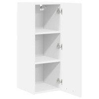 Produktbild för Hängande skåp 2 pcs Vit 30 x 31 x 80 cm Konstruerat trä