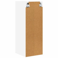 Produktbild för Hängande skåp 2 pcs Vit 30 x 31 x 80 cm Konstruerat trä