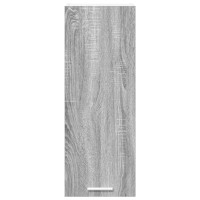 Produktbild för Hängande skåp med dörr 2 pcs Grå Sonoma och vit 30 x 31 x 80 cm