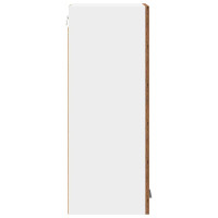 Produktbild för Hängande skåp Gamla trä och vit 30 x 31 x 80 cm Konstruerat trä