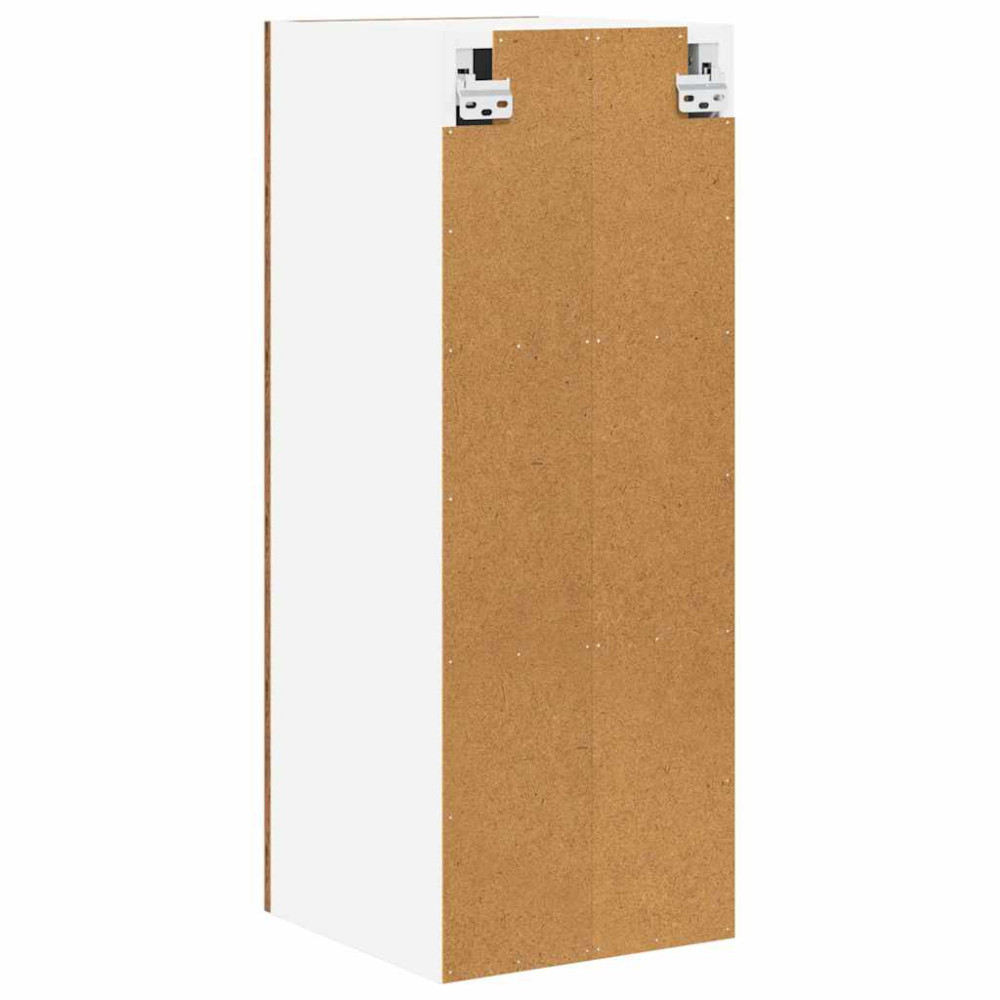 Produktbild för Hängande skåp Gamla trä och vit 30 x 31 x 80 cm Konstruerat trä