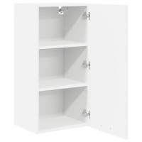 Produktbild för Hängande skåp med lagring Vit 40 x 31 x 80 cm Konstruerat trä