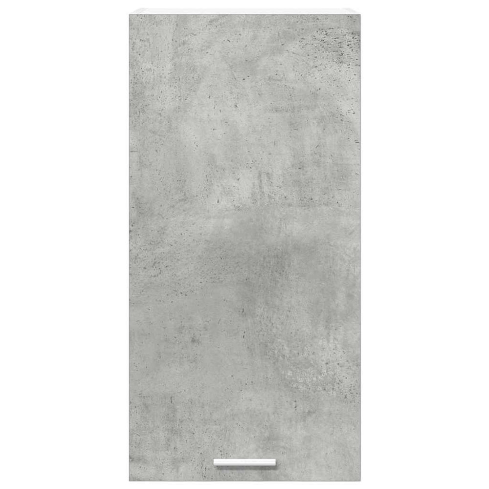 Produktbild för Hängande skåp Betonggrå och vit 40 x 31 x 80 cm Konstruerat trä