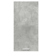 Produktbild för Hängande skåp Betonggrå och vit 40 x 31 x 80 cm Konstruerat trä