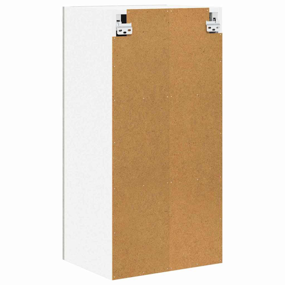 Produktbild för Hängande skåp Betonggrå och vit 40 x 31 x 80 cm Konstruerat trä
