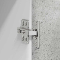 Produktbild för Hängande skåp Betonggrå och vit 40 x 31 x 80 cm Konstruerat trä