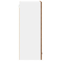 Produktbild för Hängande skåp Gamla trä och vit 40 x 31 x 80 cm Konstruerat trä