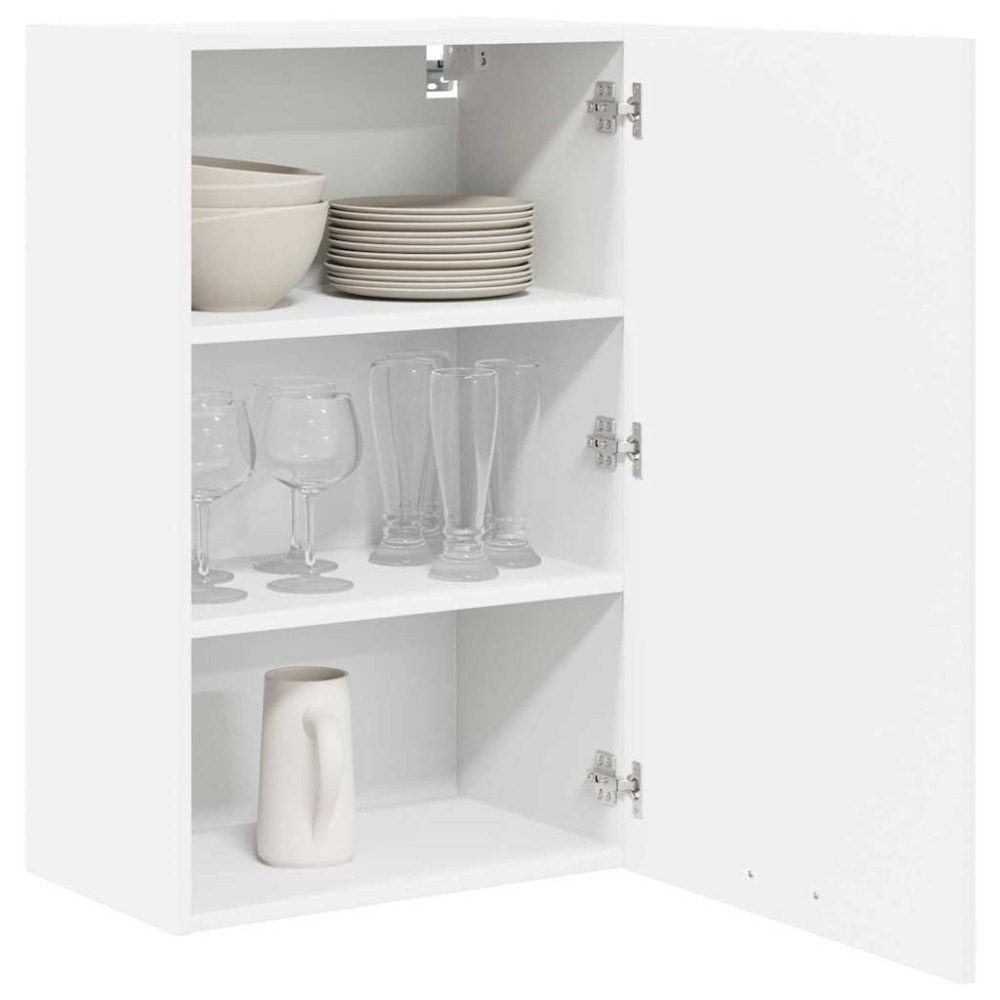 Produktbild för Hängande skåp med lagring Vit 50 x 31 x 80 cm Konstruerat trä