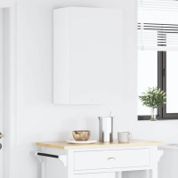 Produktbild för Hängande skåp med lagring Vit 50 x 31 x 80 cm Konstruerat trä
