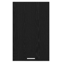 Produktbild för Hängande skåp Svart ek och vit 50 x 31 x 80 cm Konstruerat trä