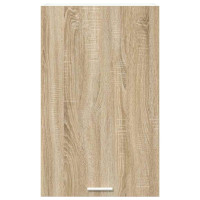 Produktbild för Hängande skåp Sonoma ek och vit 50 x 31 x 80 cm Konstruerat trä