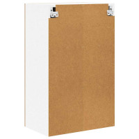 Produktbild för Hängande skåp Sonoma ek och vit 50 x 31 x 80 cm Konstruerat trä