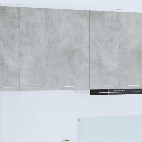 vidaXL Hängande skåp Betonggrå och vit 50 x 31 x 80 cm Konstruerat trä