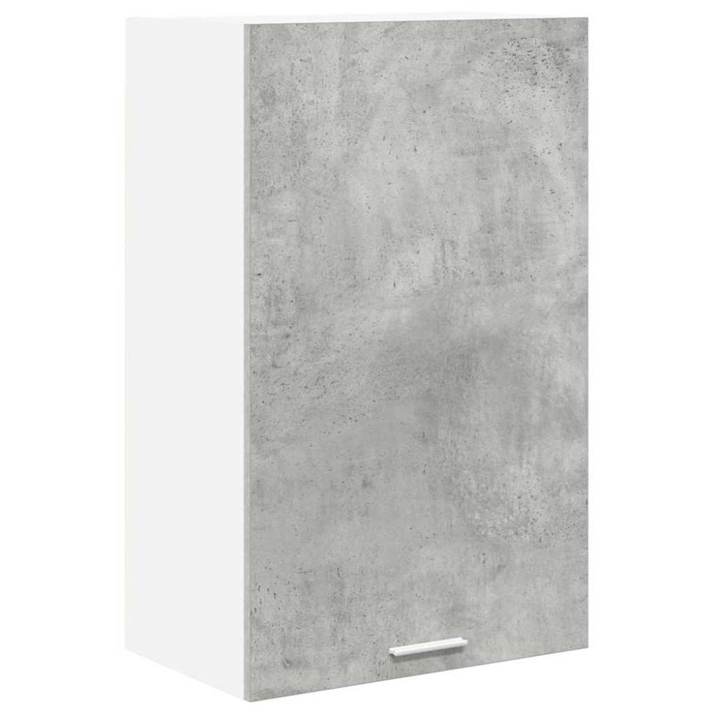 Produktbild för Hängande skåp Betonggrå och vit 50 x 31 x 80 cm Konstruerat trä