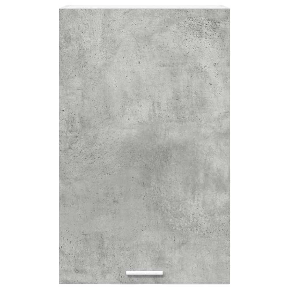 Produktbild för Hängande skåp Betonggrå och vit 50 x 31 x 80 cm Konstruerat trä