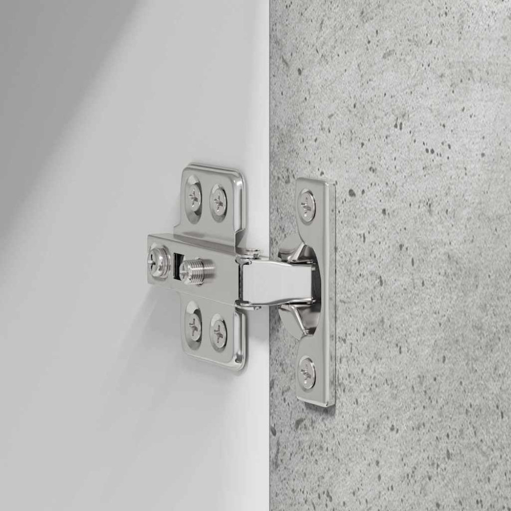 Produktbild för Hängande skåp Betonggrå och vit 50 x 31 x 80 cm Konstruerat trä