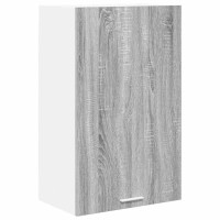 Produktbild för Hängande skåp med lagring Grå Sonoma och vit 50 x 31 x 80 cm