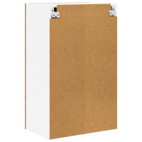 Produktbild för Hängande skåp Gamla trä och vit 50 x 31 x 80 cm Konstruerat trä