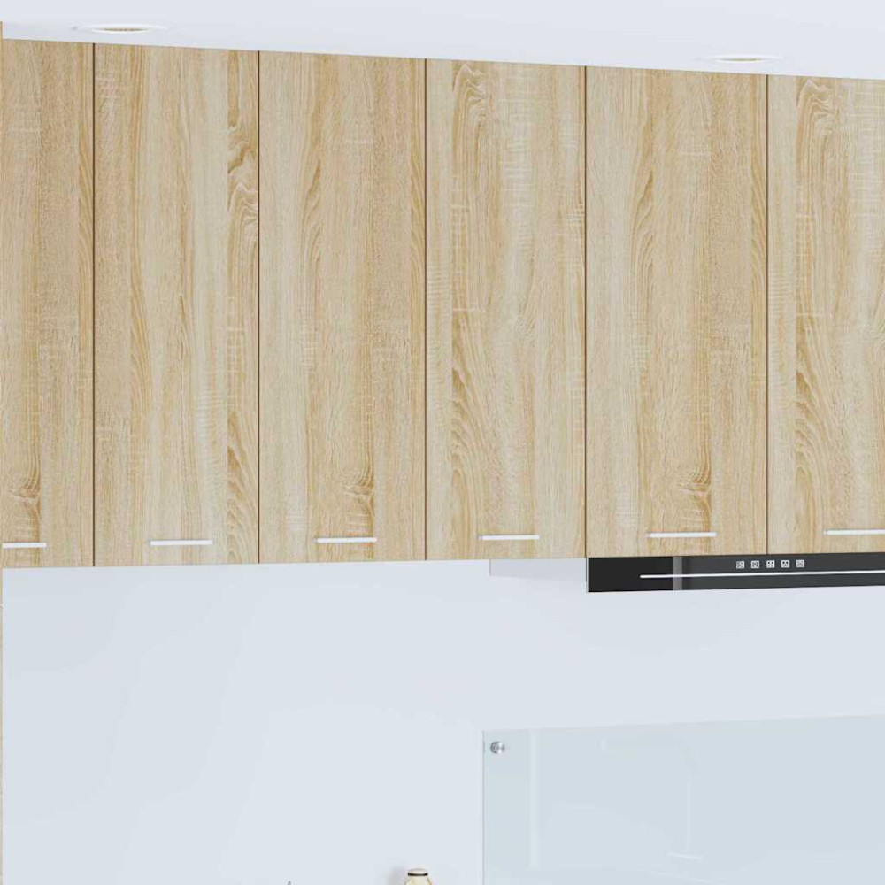 Produktbild för Hängande skåp Sonoma-ek 60 x 31 x 80 cm Konstruerat trä