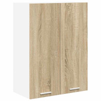 Produktbild för Hängande skåp Sonoma-ek 60 x 31 x 80 cm Konstruerat trä