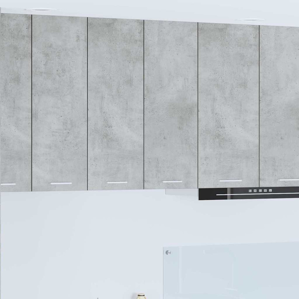 Produktbild för Hängande skåp Betonggrå 60 x 31 x 80 cm Konstruerat trä