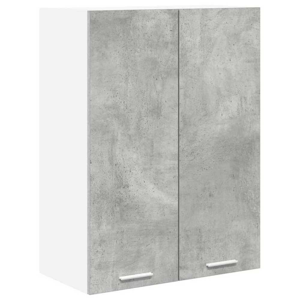 Produktbild för Hängande skåp Betonggrå 60 x 31 x 80 cm Konstruerat trä
