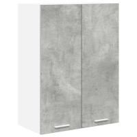 Produktbild för Hängande skåp Betonggrå 60 x 31 x 80 cm Konstruerat trä