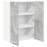 Produktbild för Hängande skåp Betonggrå 60 x 31 x 80 cm Konstruerat trä