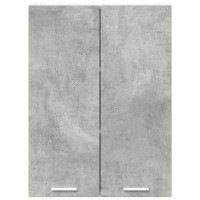 Produktbild för Hängande skåp Betonggrå 60 x 31 x 80 cm Konstruerat trä