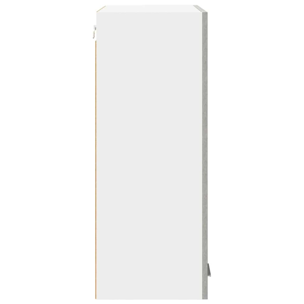 Produktbild för Hängande skåp Betonggrå 60 x 31 x 80 cm Konstruerat trä