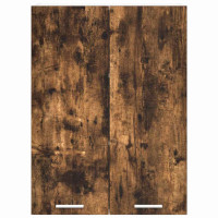 Produktbild för Hängande skåp med dörr Rökt ek 60 x 31 x 80 cm Konstruerat trä