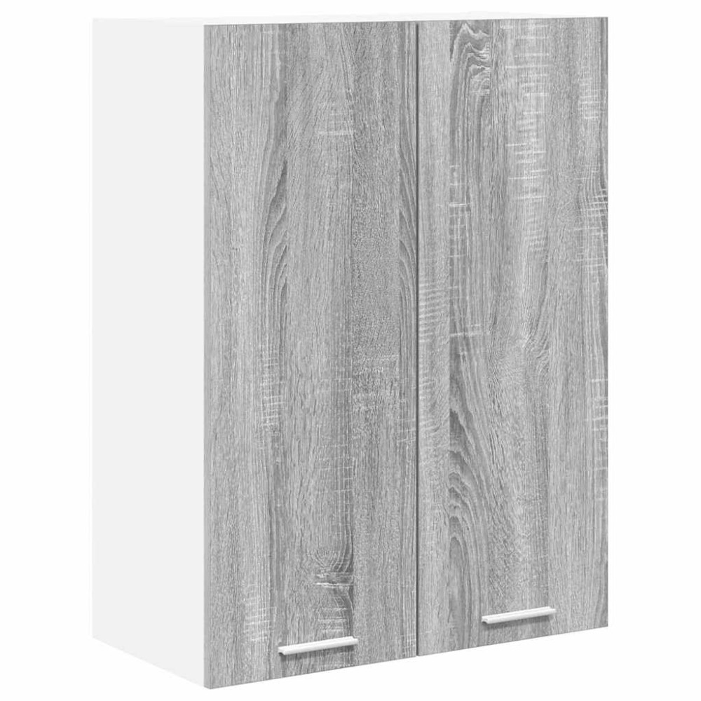 Produktbild för Hängande skåp Grå Sonoma 60 x 31 x 80 cm Konstruerat trä