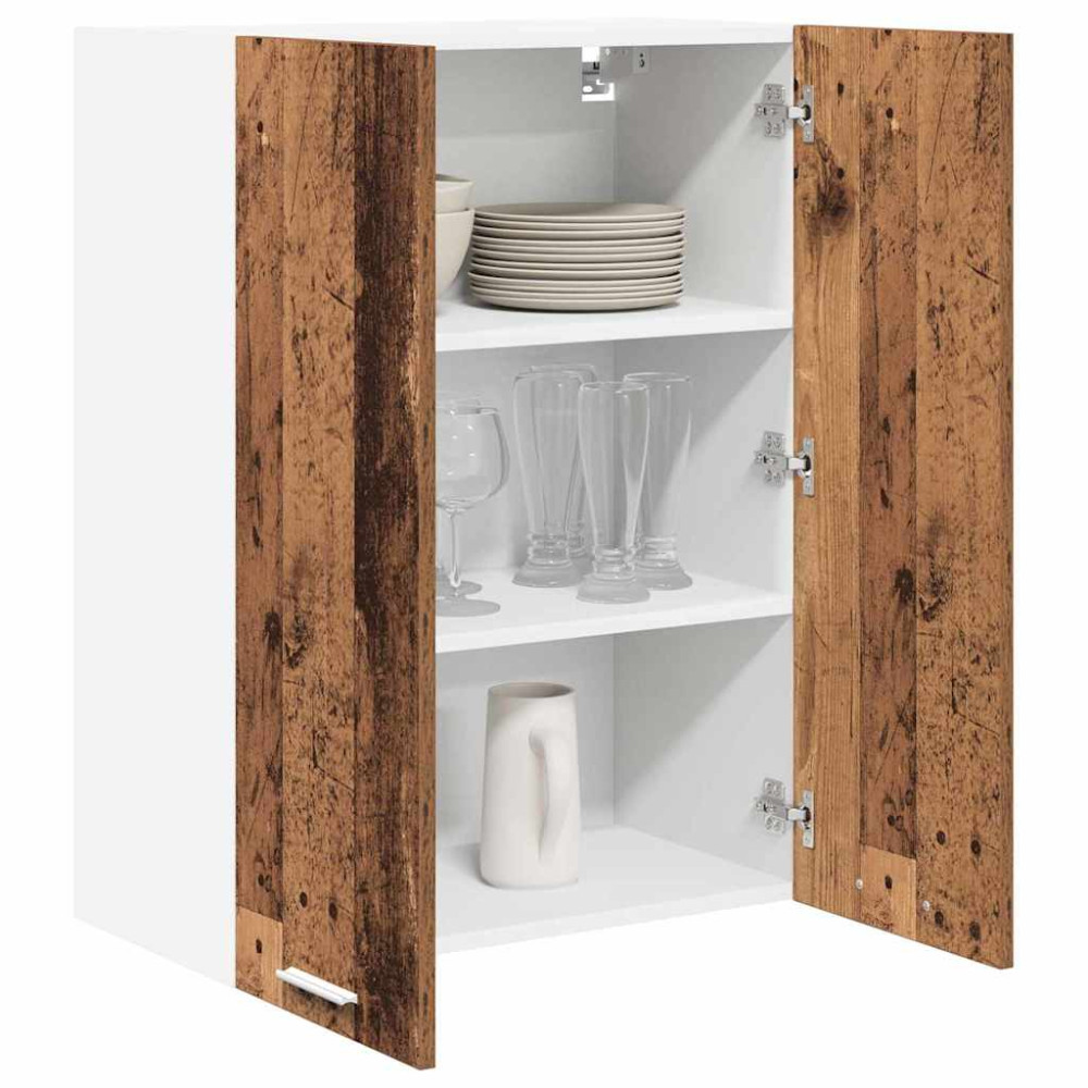 Produktbild för Hängande skåp Gammalt trä 60 x 31 x 80 cm Konstruerat trä