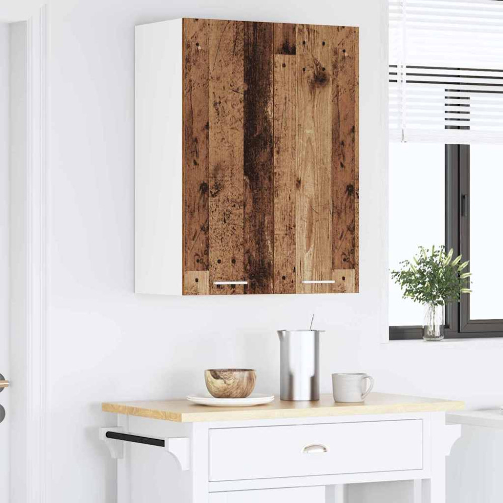 Produktbild för Hängande skåp Gammalt trä 60 x 31 x 80 cm Konstruerat trä