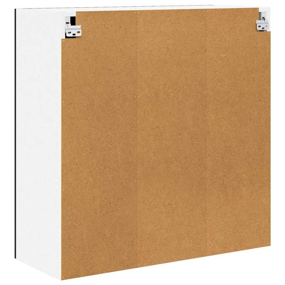 Produktbild för Hängande skåp med dörr Svart Ek 80 x 31 x 80 cm Konstruerat trä