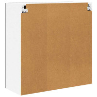 Produktbild för Hängande skåp med dörr Svart Ek 80 x 31 x 80 cm Konstruerat trä