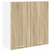 Produktbild för Hängande skåp Sonoma-ek 80 x 31 x 80 cm Konstruerat trä