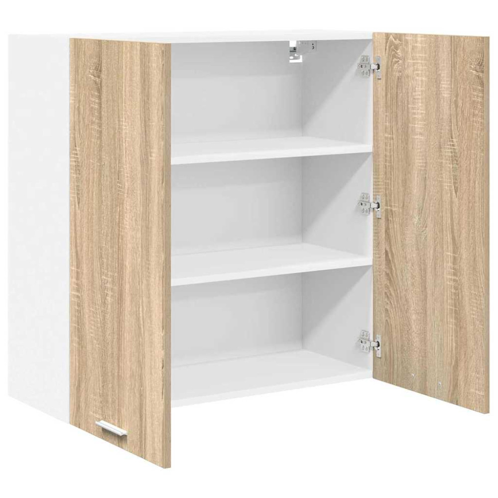Produktbild för Hängande skåp Sonoma-ek 80 x 31 x 80 cm Konstruerat trä