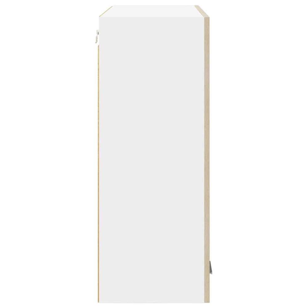 Produktbild för Hängande skåp Sonoma-ek 80 x 31 x 80 cm Konstruerat trä