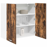 Produktbild för Hängande skåp Riga Rökt ek 80 x 31 x 80 cm Konstruerat trä