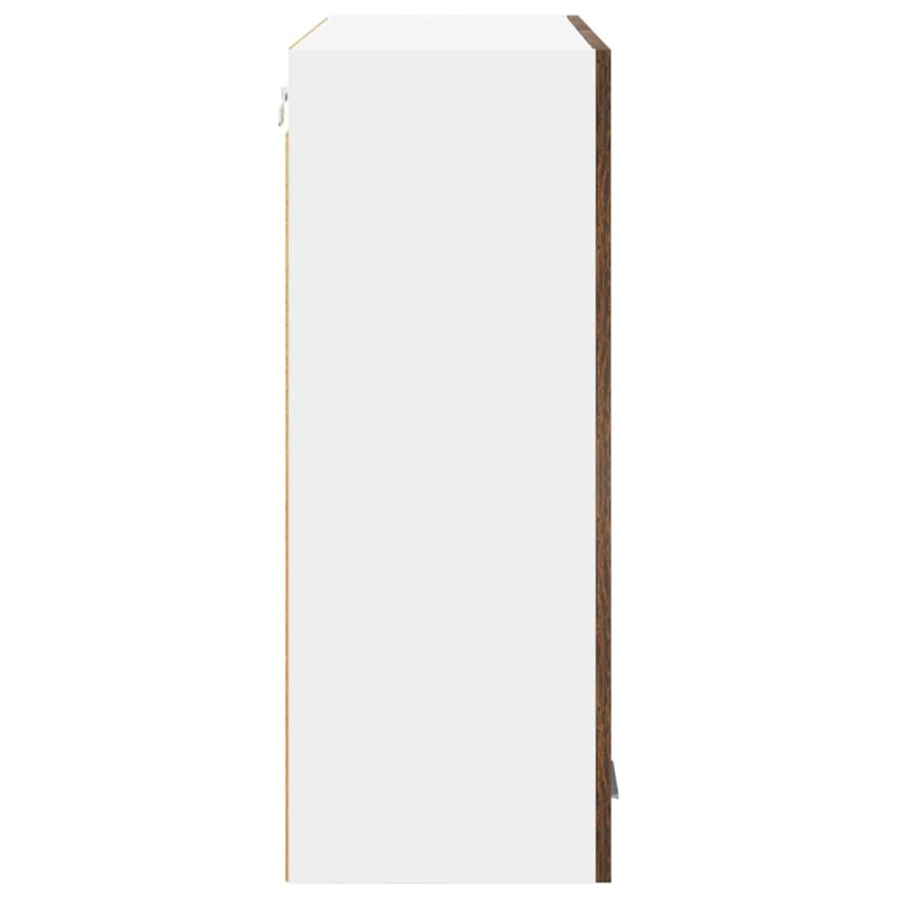 Produktbild för Hängande skåp Riga Rökt ek 80 x 31 x 80 cm Konstruerat trä