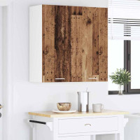 Produktbild för Hängande skåp Gammalt trä 80 x 31 x 80 cm Konstruerat trä
