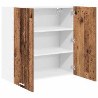 Produktbild för Hängande skåp Gammalt trä 80 x 31 x 80 cm Konstruerat trä