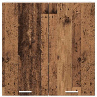 Produktbild för Hängande skåp Gammalt trä 80 x 31 x 80 cm Konstruerat trä